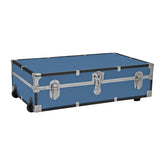 Seward Under the Bed 31" Trunk with Wheels & Lock, Misty Blue